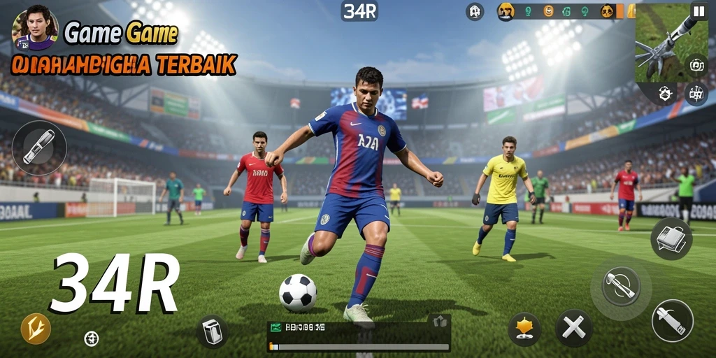 Tampilan gameplay seru di 34R dengan grafis olahraga yang menakjubkan.