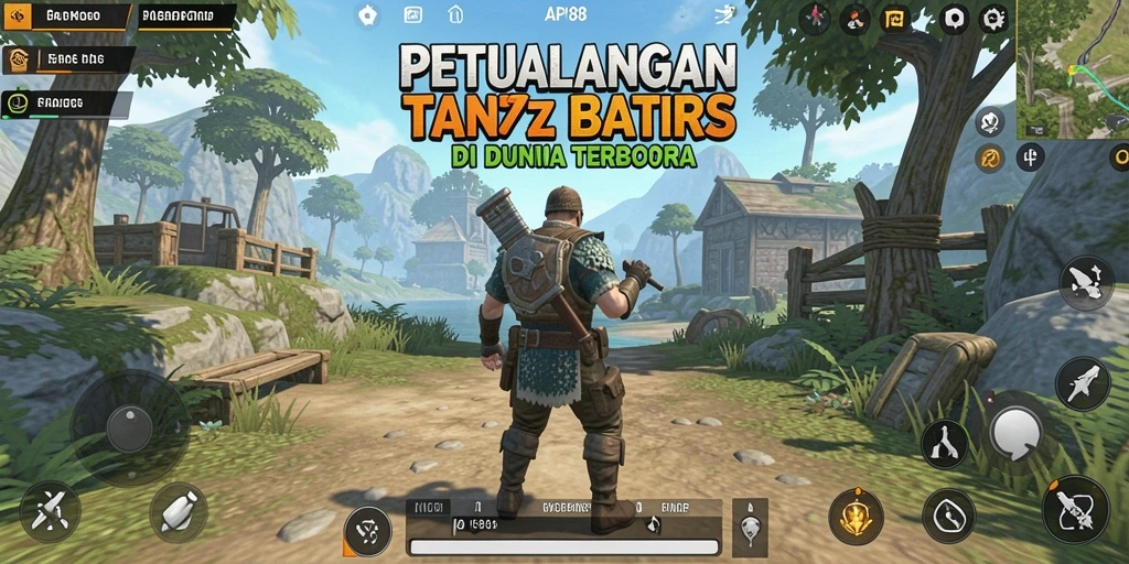 Tangkapan layar menunjukkan pemandangan menakjubkan dari gameplay Open World API88.