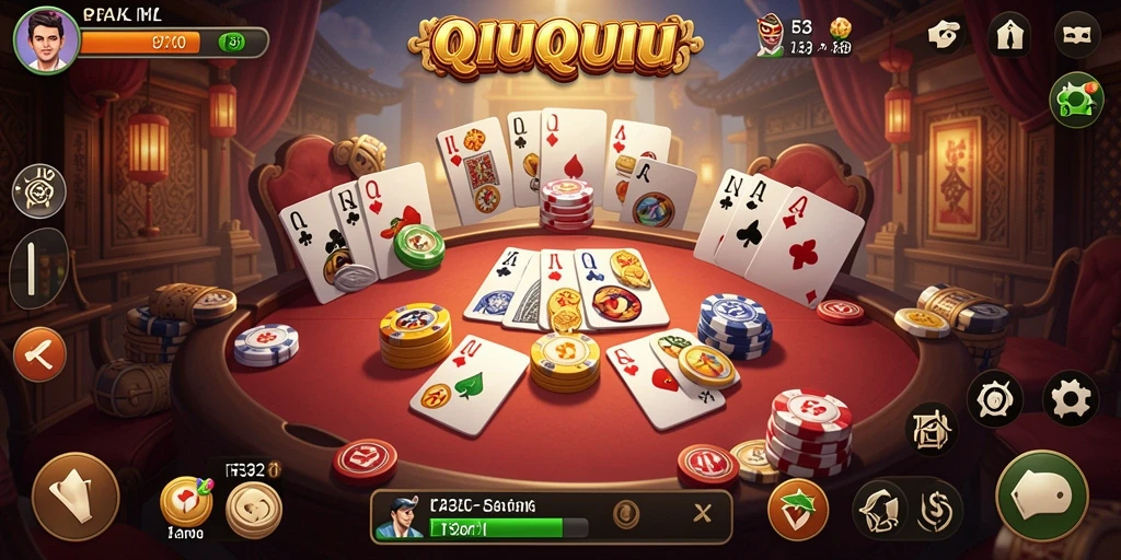Screenshot F32 menampilkan gameplay seru QiuQiu yang penuh strategi.
