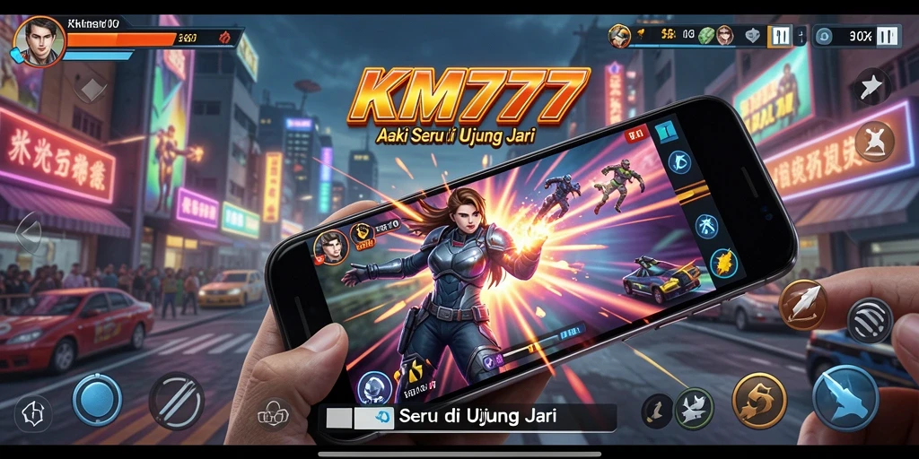 Tampilan gameplay KM777 yang intens dan penuh aksi.