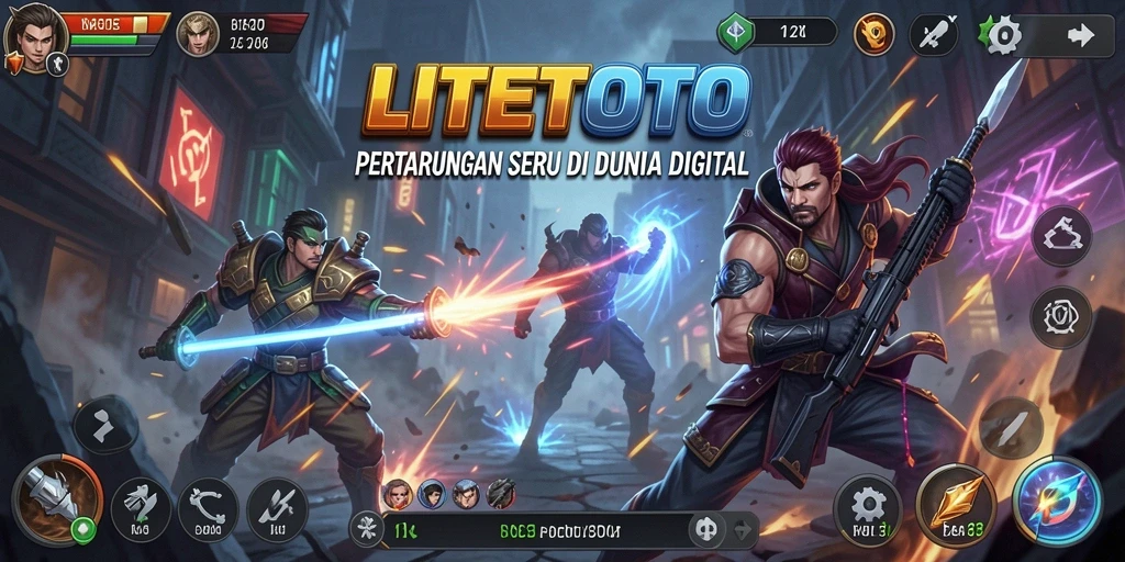 Tampilan gameplay LITETOTO yang mendebarkan dalam pertarungan.