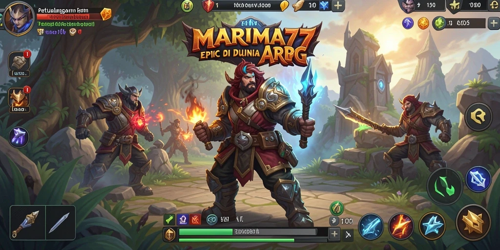 Tampilan menarik dari gameplay epik di MARIMA77.
