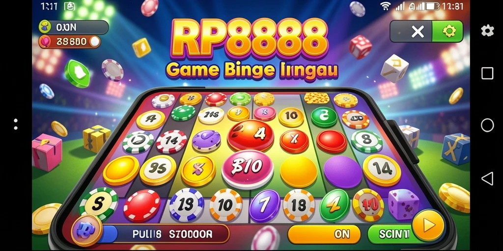 Gameplay RP888 yang mengasyikkan di dalam permainan Bingo.