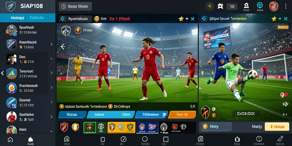Screenshot utama menunjukkan fitur taruhan langsung SIAP108 yang menarik.
