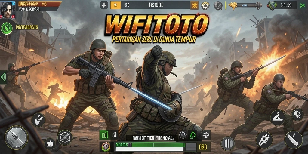 Tampilan gameplay seru di arena pertarungan WIFITOTO.